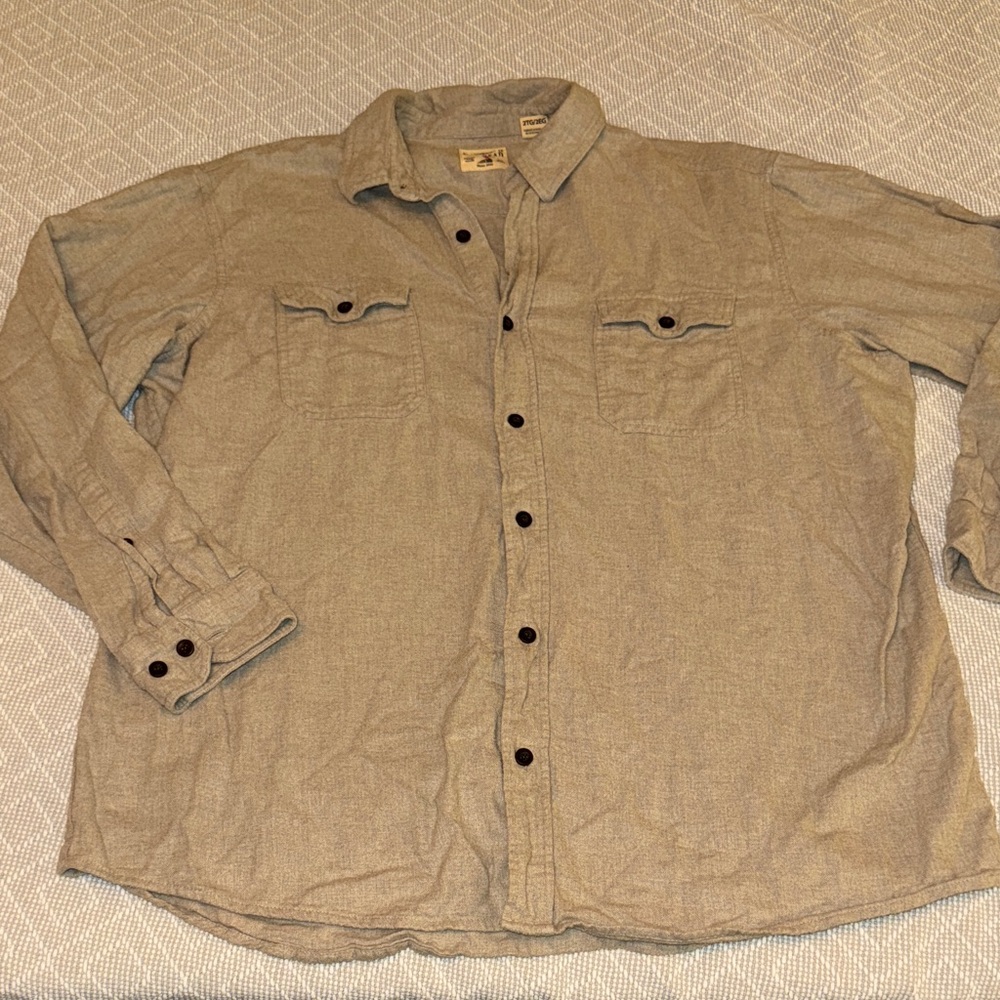 RedHead Neutral Tan Button-Up Work Shirt